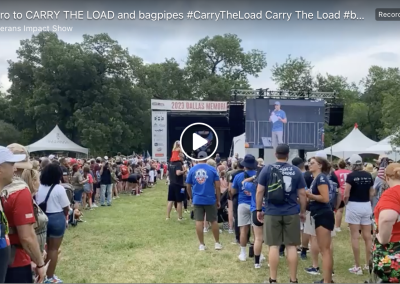 Intro to CARRY THE LOAD & Bagpipes